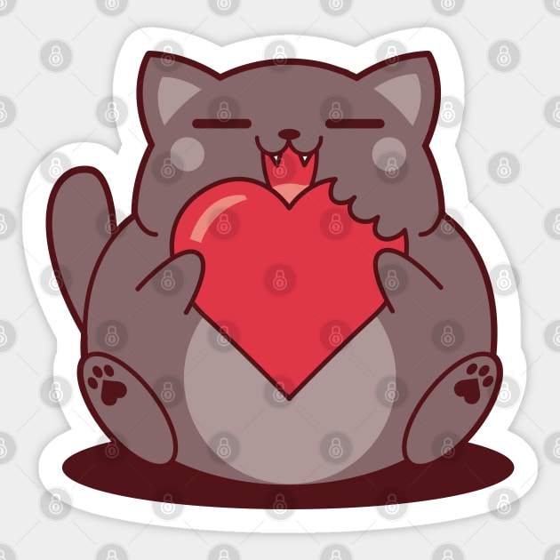 Eat Your Heart Out Sticker by Kappacino Creations